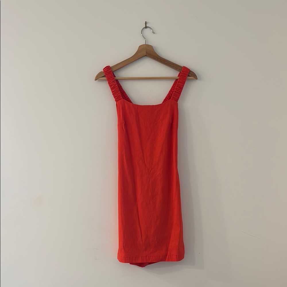 Zara Bold Orange Dress